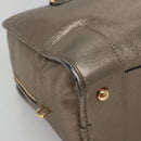 LOEWE Anagram Amazona 36 Hand Bag Leather Gold Tone Auth gh130-14