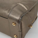 LOEWE Anagram Amazona 36 Hand Bag Leather Gold Tone Auth gh130-15