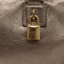 LOEWE Anagram Amazona 36 Hand Bag Leather Gold Tone Auth gh130-17