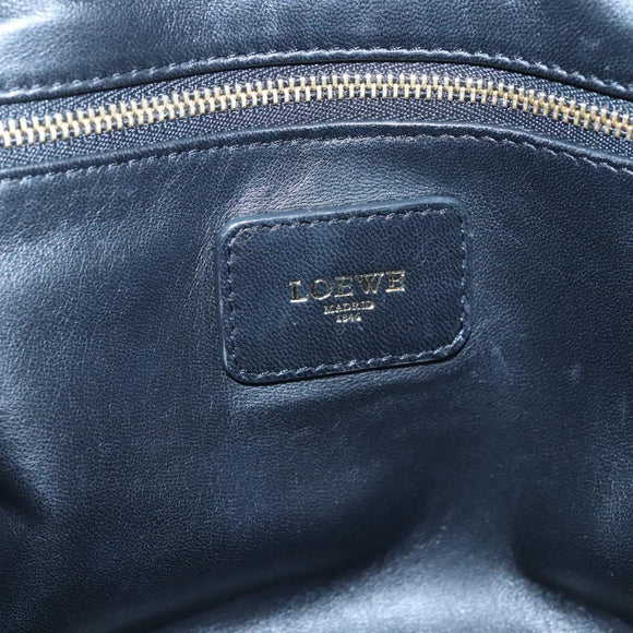 LOEWE Anagram Amazona 36 Hand Bag Leather Gold Tone Auth gh130