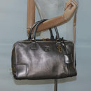 LOEWE Anagram Amazona 36 Hand Bag Leather Gold Tone Auth gh130-23