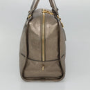 LOEWE Anagram Amazona 36 Hand Bag Leather Gold Tone Auth gh130-3