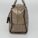 LOEWE Anagram Amazona 36 Hand Bag Leather Gold Tone Auth gh130-4