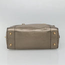 LOEWE Anagram Amazona 36 Hand Bag Leather Gold Tone Auth gh130-5