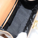 Salvatore Ferragamo Gancini Shoulder Bag Leather Brown Gold Auth gh1300-17