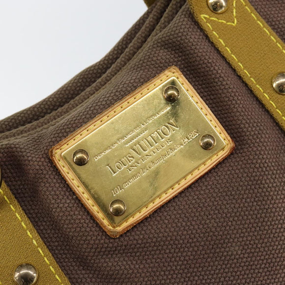 LOUIS VUITTON Antigua Cabas MM Tote Bag Braun M40086 LV Auth gh1302