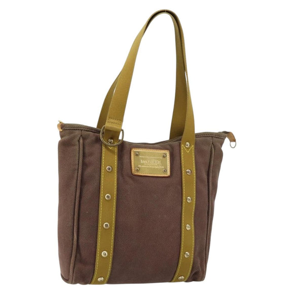 LOUIS VUITTON Antigua Cabas MM Tote Bag Braun M40086 LV Auth gh1302