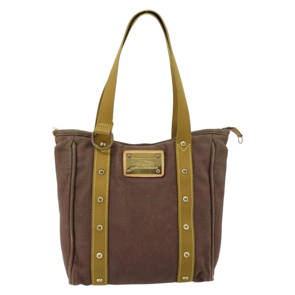 LOUIS VUITTON Antigua Cabas MM Tote Bag Braun M40086 LV Auth gh1302