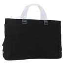 PRADA Hand Bag Nylon Black Silver Auth gh1303-1