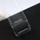 PRADA Hand Bag Nylon Black Silver Auth gh1303-14