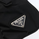 PRADA Hand Bag Nylon Black Silver Auth gh1303-15