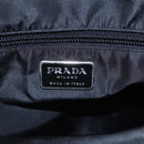 PRADA Hand Bag Nylon Black Silver Auth gh1303-17