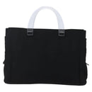 PRADA Hand Bag Nylon Black Silver Auth gh1303-2