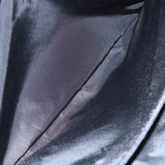 PRADA Hand Bag Nylon Black Silver Auth gh1303