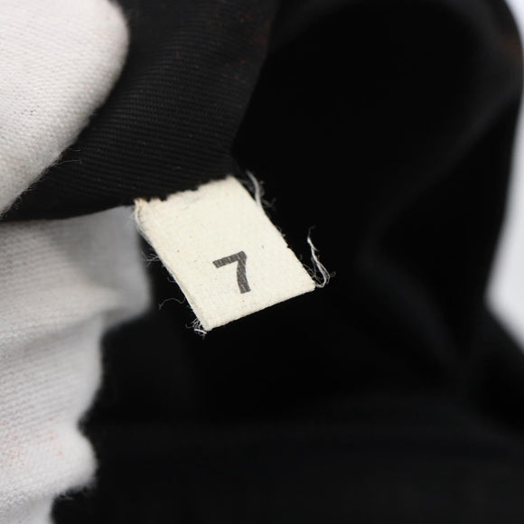 PRADA Hand Bag Nylon Black Silver Auth gh1303