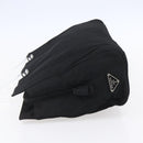 PRADA Hand Bag Nylon Black Silver Auth gh1303-4