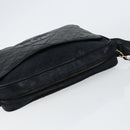 CHANEL Matelasse COCO Mark Shoulder Bag Lamb Skin Black Gold CC Auth gh1304-6