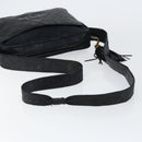 CHANEL Matelasse COCO Mark Shoulder Bag Lamb Skin Black Gold CC Auth gh1304-7