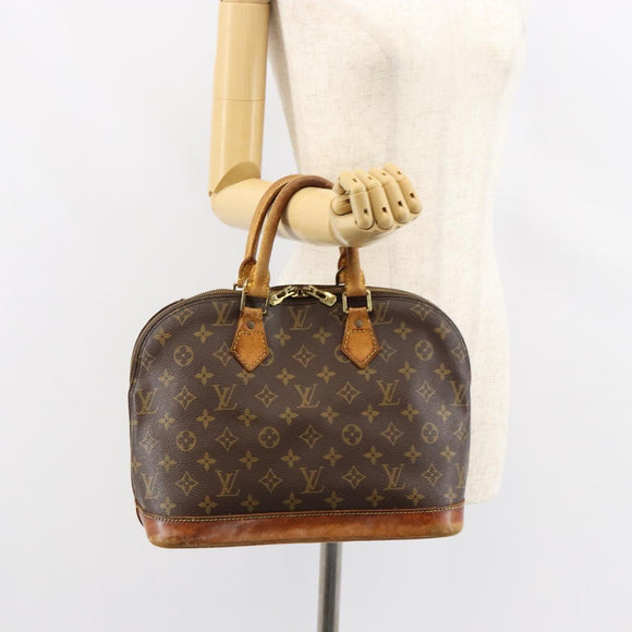 LOUIS VUITTON Monogram Alma Hand Bag M51130 LV Auth gh1306