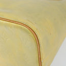 LOUIS VUITTON Monogram Vernis Houston Hand Bag Beige M91004 LV Auth gh1308-14