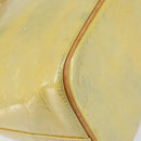 LOUIS VUITTON Monogram Vernis Houston Hand Bag Beige M91004 LV Auth gh1308-17