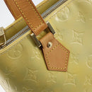 LOUIS VUITTON Monogram Vernis Houston Hand Bag Beige M91004 LV Auth gh1308-18