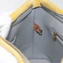 LOUIS VUITTON Monogram Vernis Houston Hand Bag Beige M91004 LV Auth gh1308-22