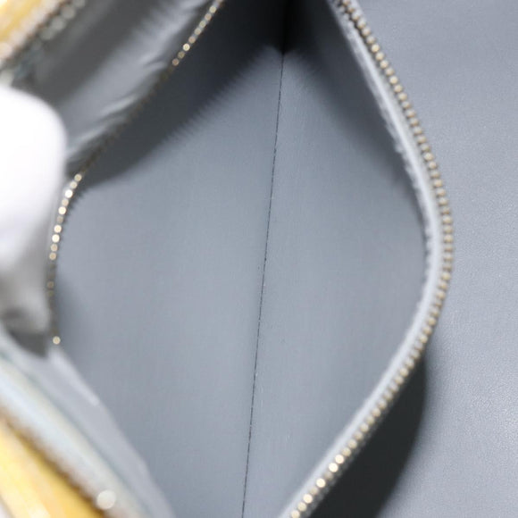 LOUIS VUITTON Monogram Vernis Houston Hand Bag Beige M91004 LV Auth gh1308