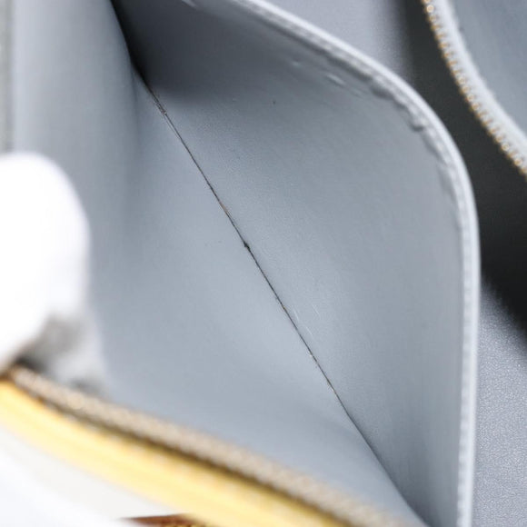 LOUIS VUITTON Monogram Vernis Houston Hand Bag Beige M91004 LV Auth gh1308