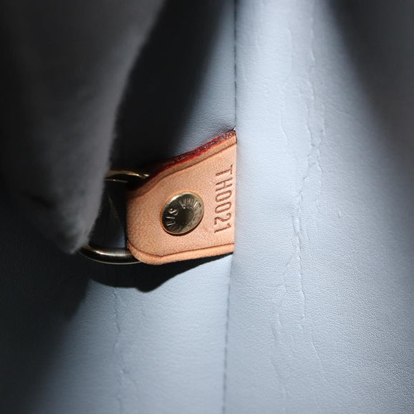 LOUIS VUITTON Monogram Vernis Houston Hand Bag Beige M91004 LV Auth gh1308