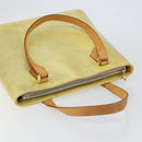 LOUIS VUITTON Monogram Vernis Houston Hand Bag Beige M91004 LV Auth gh1308-6