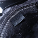 GUCCI Bamboo Shoulder Bag Leather Black Gold 001 3007 Auth gh1309-15