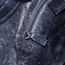 GUCCI Bamboo Shoulder Bag Leather Black Gold 001 3007 Auth gh1309-16