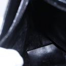 GUCCI Bamboo Shoulder Bag Leather Black Gold 001 3007 Auth gh1309-18