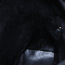 GUCCI Bamboo Shoulder Bag Leather Black Gold 001 3007 Auth gh1309-19