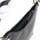 GUCCI Bamboo Shoulder Bag Leather Black Gold 001 3007 Auth gh1309-6