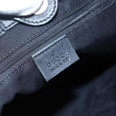 GUCCI GG Canvas Abbey Tote Bag Black Gold 211983 Auth gh1315-17