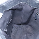 GUCCI GG Canvas Abbey Tote Bag Black Gold 211983 Auth gh1315-20