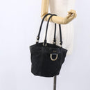 GUCCI GG Canvas Abbey Tote Bag Black Gold 211983 Auth gh1315-22