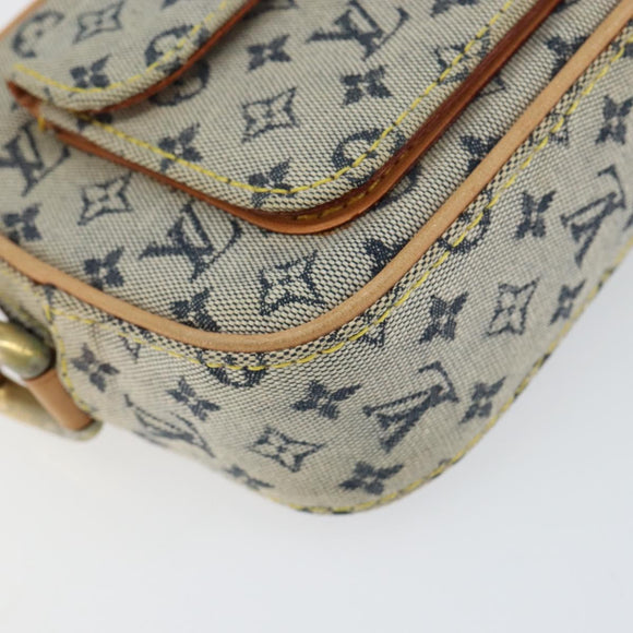 LOUIS VUITTON Monogram Mini Juliet MM Shoulder Bag Blue M92004 LV Auth gh1319