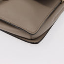 Chloe Fay Shoulder Bag Suede Leather Beige Gold Auth gh1321-14