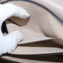 Chloe Fay Shoulder Bag Suede Leather Beige Gold Auth gh1321-23