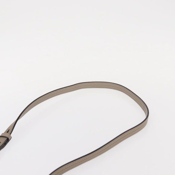 Chloe Fay Shoulder Bag Suede Leather Beige Gold Auth gh1321