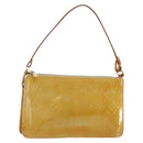 LOUIS VUITTON Monogram Vernis Lexington Pouch Beige M91010 LV Auth gh1322-1