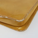 LOUIS VUITTON Monogram Vernis Lexington Pouch Beige M91010 LV Auth gh1322-9