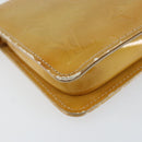 LOUIS VUITTON Monogram Vernis Lexington Pouch Beige M91010 LV Auth gh1322-14