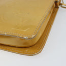 LOUIS VUITTON Monogram Vernis Lexington Pouch Beige M91010 LV Auth gh1322-15