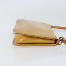 LOUIS VUITTON Monogram Vernis Lexington Pouch Beige M91010 LV Auth gh1322-3