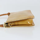 LOUIS VUITTON Monogram Vernis Lexington Pouch Beige M91010 LV Auth gh1322-4