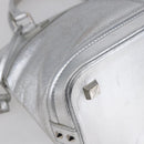 LOUIS VUITTON Suhari Lockit PM Hand Bag Silver M95541 LV Auth gh1323-16